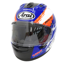 【1円】ARAI アライ RX-7X NSR250R 92 KV3 フルフェイスヘルメット ブルー系 59-60cm [240101160137]_画像1