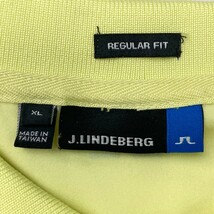 【1円】J.LINDEBERG ジェイリンドバーグ 半袖ポロシャツ イエロー系 XL [240101174425] メンズ_画像3