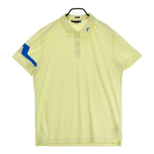 [1 иен ]J.LINDEBERG J Lindberg рубашка-поло с коротким рукавом оттенок желтого XL [240101174425] мужской 