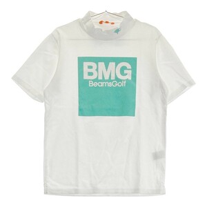 【1円】BEAMS GOLF ビームスゴルフ 2022年モデル ハイネック 半袖Tシャツ ホワイト系 M [240101161397] メンズ
