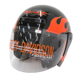 【新品】HARLEY DAVIDSON ハーレーダビッドソン 05-HD-4 ジェットヘルメット ブラック系 S 56cm [240101186814] バイクウェア メンズ