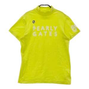 【1円】PEARLY GATES パーリーゲイツ 2021年モデル ハイネック 半袖Tシャツ グリーン系 2 [240001973927] レディース