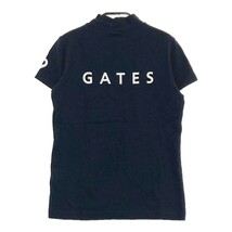 【1円】PEARLY GATES パーリーゲイツ 2021年モデル ハイネック 半袖Tシャツ ネイビー系 0 [240101036893] レディース_画像2