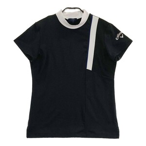 [1 иен ]CALLAWAY Callaway с высоким воротником короткий рукав футболка оттенок черного L [240101076066] женский 