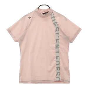 【1円】DESCENTE GOLF デサントゴルフ ハイネック 半袖Tシャツ ピンク系 L [240101130272] メンズ