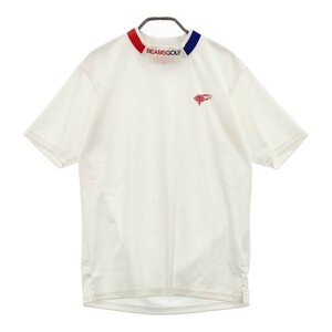 【1円】BEAMS GOLF ビームスゴルフ 半袖ハイネックTシャツ ホワイト系 M [240101130700] メンズ