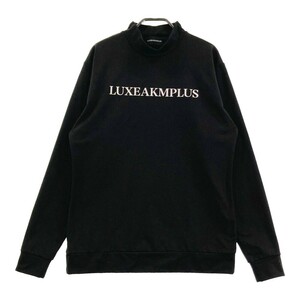 [1 иен ]LUXEAKMPLUS(SS)ryuksei Kei M плюс с высоким воротником обратная сторона ворсистый футболка оттенок черного XL [240101132416] мужской 