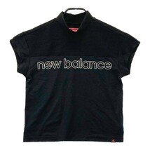 【1円】NEW BALANCE ニューバランス 2022年モデル ハイネック半袖Tシャツ ブラック系 1 [240101135220] レディース_画像1