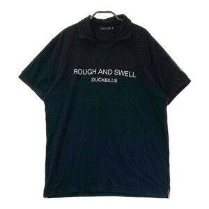 【1円】ROUGH&SWELL ラフアンドスウェル RSM-19044 半袖襟付きTシャツ ブラック系 XL [240101170366] メンズ