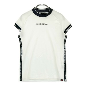 【1円】NEW BALANCE ニューバランス 2022年モデル ハイネック 半袖Tシャツ ホワイト系 1 [240101183778] レディース