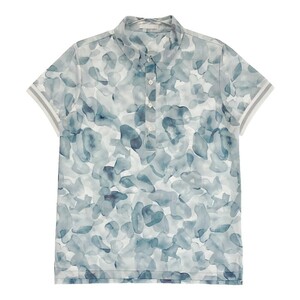 [1 иен ]HEAL CREEK Heal Creek рубашка-поло с коротким рукавом общий рисунок оттенок голубого 42 [240101185179] женский 