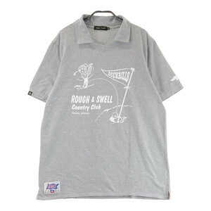 【1円】ROUGH&SWELL ラフアンドスウェル RSM-22028 2022年モデル 襟付 半袖Tシャツ グレー系 XL [240101186396] メンズ