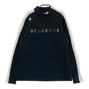 DESCENTE GOLF デサントゴルフ スウェット 裏起毛 ハイネック 長袖トレー ブラック系 O [240101196919] ゴルフウェア レディース