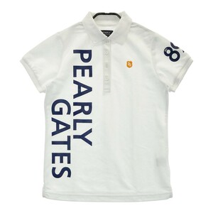 PEARLY GATES パーリーゲイツ 半袖ポロシャツ ホワイト系 1 [240101196204] ゴルフウェア レディース