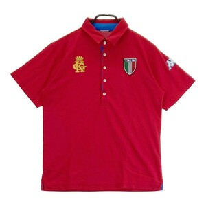 KAPPA GOLF Kappa Golf рубашка-поло с коротким рукавом нашивка оттенок красного L [240101197746] Golf одежда мужской 