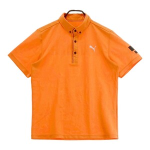 PUMA GOLF プーマゴルフ 半袖ポロシャツ ボタンダウン オレンジ系 L [240101197787] ゴルフウェア メンズ