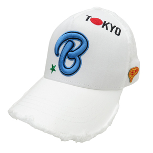 [1 jpy ]BEAMS GOLF Beams Golf mesh cap white group [240101031555]