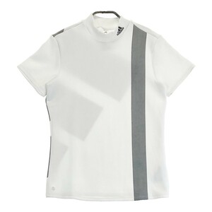 ADIDAS GOLF アディダスゴルフ 2022年モデル ハイネック 半袖Tシャツ ホワイト系 M [240101199400] ゴルフウェア レディース