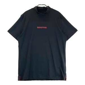 BRIEFING GOLF ブリーフィング 2023年モデル ハイネック 半袖Tシャツ ブラック系 L [240101188080] ゴルフウェア メンズ