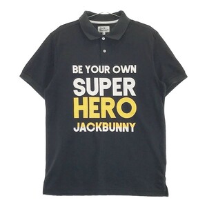 JACK BUNNY ジャックバニー 半袖 ポロシャツ ブラック系 6 [240101200909] ゴルフウェア メンズ