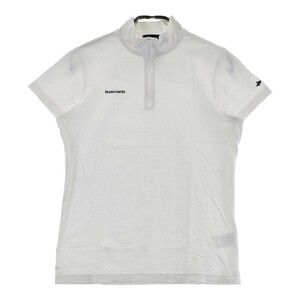 PEARLY GATES パーリーゲイツ ハーフジップ 半袖Tシャツ ホワイト系 1 [240101201006] ゴルフウェア レディース