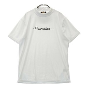 RESURRECTION レザレクション ハイネック 半袖Tシャツ ホワイト系 XL [240101204118] ゴルフウェア メンズ