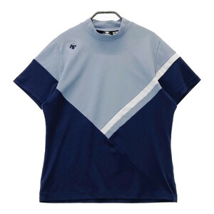 DESCENTE GOLF デサントゴルフ ハイネック 半袖Tシャツ ネイビー系 L [240101205392] ゴルフウェア メンズ