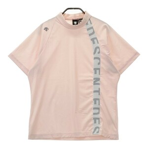 DESCENTE GOLF デサントゴルフ ハイネック 半袖Tシャツ ピンク系 L [240101205393] ゴルフウェア メンズ