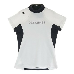 DESCENTE GOLF デサントゴルフ ハイネック 半袖Tシャツ ホワイト系 M [240101201746] ゴルフウェア レディース