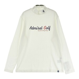 【新品】ADMIRAL アドミラル ハイネック 長袖Tシャツ ホワイト系 L [240101205397] ゴルフウェア レディース