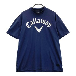 CALLAWAY キャロウェイ ハイネック 半袖Tシャツ ネイビー系 3L [240101206057] ゴルフウェア メンズ