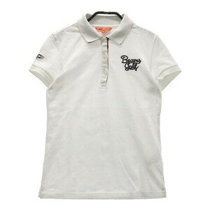 【1円】BEAMS GOLF ビームスゴルフ 半袖ポロシャツ ホワイト系 S [240001896412] レディース