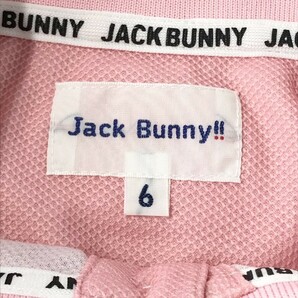 【1円】JACK BUNNY ジャックバニー 半袖ポロシャツ リーフ柄 ピンク系 6 [240101021618] レディースの画像5