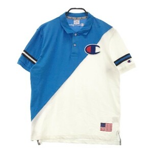 【1円】CHAMPION GOLF チャンピオンゴルフ 半袖ポロシャツ ブルー系 L [240001973473] メンズ