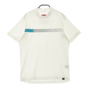 【1円】NEW BALANCE GOLF ニューバランスゴルフ 2021年モデル ハイネック 半袖Tシャツ ホワイト系 4 [240101081125] メンズ