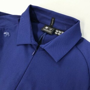 【1円】DESCENTE GOLF デサントゴルフ ハーフジップ 半袖ポロシャツ ブルー系 L [240101088031] メンズの画像3