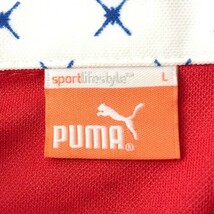 【1円】PUMA GOLF プーマゴルフ 半袖ポロシャツ レッド系 L [240001876608] メンズ_画像3