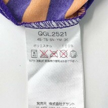 【1円】LE COQ GOLF ルコックゴルフ 半袖ポロシャツ バックボーダー柄 パープル系 M [240001954621] レディース_画像6