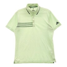 【1円】ADIDAS GOLF アディダスゴルフ 半袖ポロシャツ グリーン系 M [240001974890] メンズ_画像1