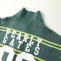 【1円】PEARLY GATES パーリーゲイツ 半袖ポロシャツ ボーダー柄 グリーン系 1 [240001990255] レディース_画像4