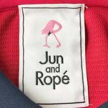 【1円】JUN&ROPE ジュン アンド ロペ 半袖ポロシャツ フリル レッド系 S [240001990313] レディース_画像6