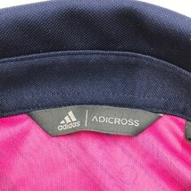 【1円】ADIDAS GOLF アディダスゴルフ ADICROSS 半袖ポロシャツ 総柄 ピンク系 M [240001991740] レディース_画像6