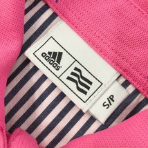 【1円】ADIDAS GOLF アディダスゴルフ 半袖ポロシャツ 総柄 ピンク系 S [240001993620] レディース_画像5