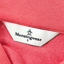 【1円】MUNSINGWEAR マンシングウェア ハーフジップ 半袖ポロシャツ ピンク系 L [240001995956] レディース_画像6