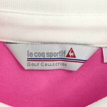 【1円】LE COQ GOLF ルコックゴルフ QGWLKA08 半袖ポロシャツ ピンク系 L [240101002635] レディース_画像6