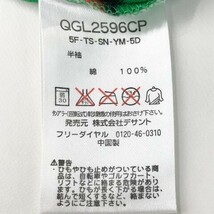 【1円】LE COQ GOLF ルコックゴルフ 半袖ポロシャツ ワッペン ボーダー柄 グリーン系 LL [240101010095] レディース_画像6