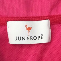 【1円】JUN&ROPE ジュン アンド ロペ 半袖ポロシャツ スキッパー ピンク系 S [240101010298] レディース_画像4