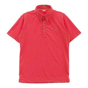 [1 jpy ]PUMA GOLF Puma Golf polo-shirt with short sleeves button down red group M [240101015618] men's 