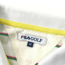 【1円】FILA GOLF フィラゴルフ 半袖ポロシャツ ボーダー柄 ホワイト系 M [240101020608] レディース_画像5