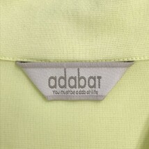 【1円】ADABAT アダバット ハーフジップ 半袖ポロシャツ イエロー系 38 [240101026877] レディース_画像6